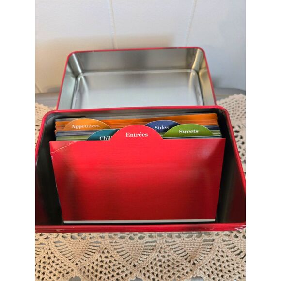 Crock Pot Recipe Card Collection With Keepsake Tin New Recipe Cards Preowned - Picture 6 of 8
